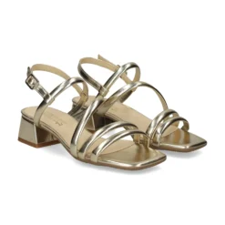 LÓPEZ Sandalias con tacón de Mujer 23039 PLATINO
