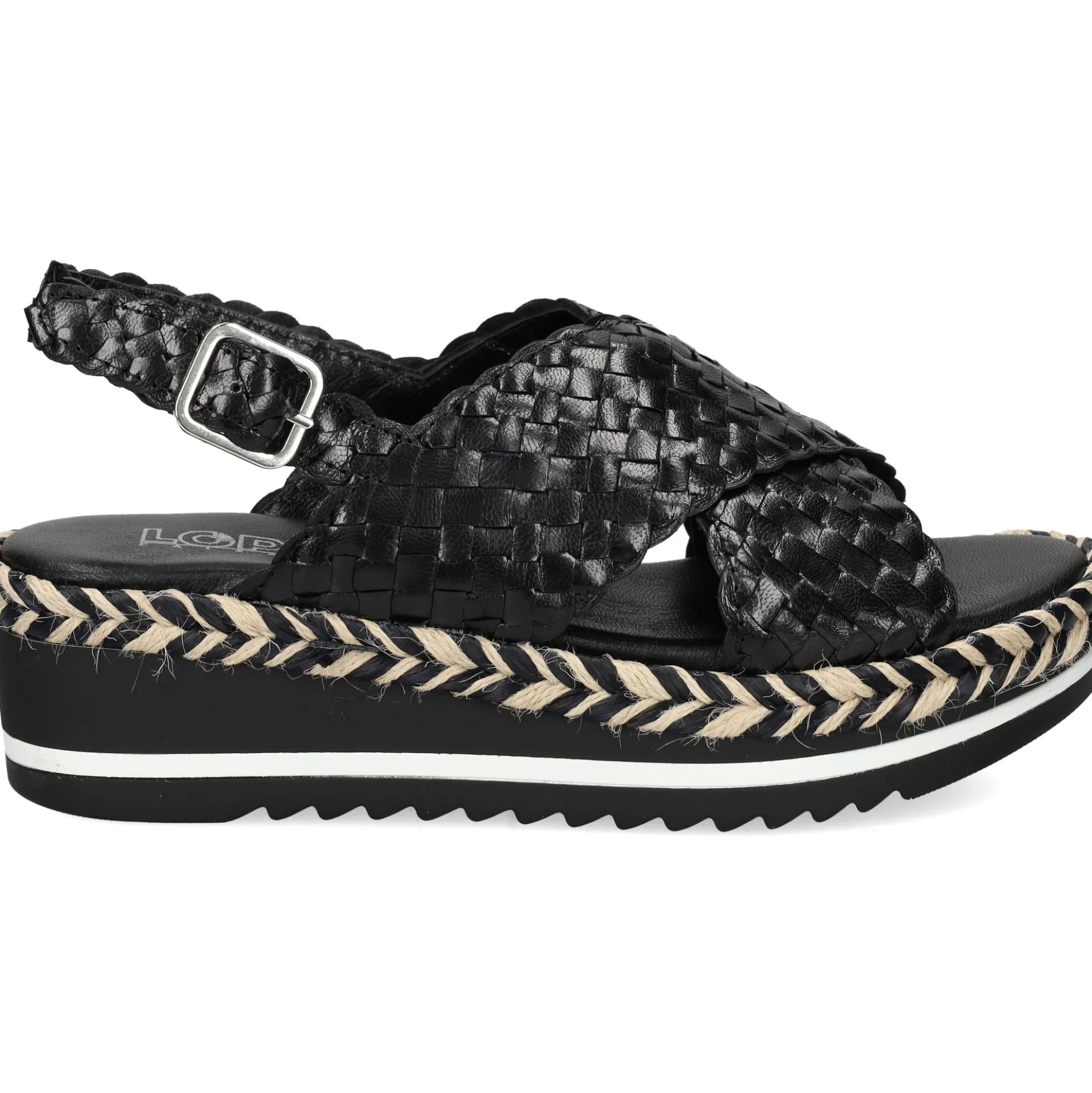 LÓPEZ Sandalias planas de Mujer 22830 NEGRO