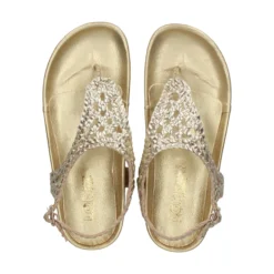 LÓPEZ Sandalias planas de Mujer 24740 PLATINO