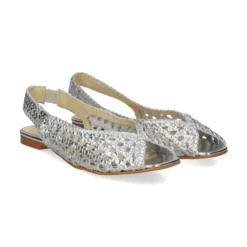 LÓPEZ Zapatos planos de Mujer 21470 SILVER