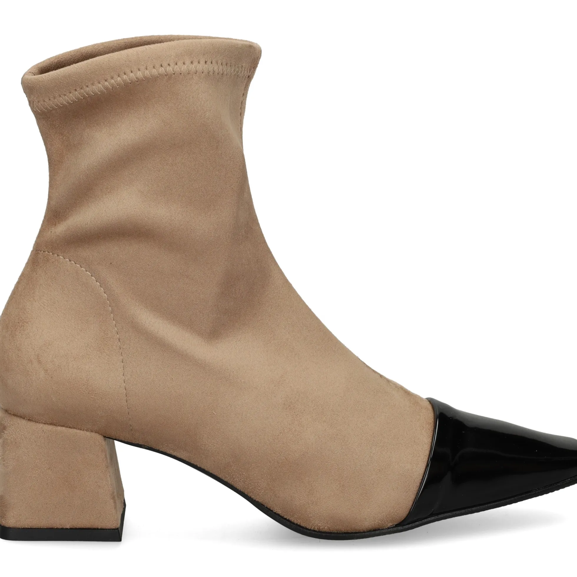 MISS ELASTIC Botines con tacón de Mujer 76152 3F TIERRA/NEGRO
