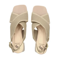 MISS ELASTIC Sandalias con tacón de Mujer 73040 28 TAUPE