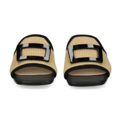 MISS ELASTIC Sandalias con tacón de Mujer 73024 72 CAMEL-NEGRO