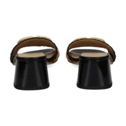 MISS ELASTIC Sandalias con tacón de Mujer 70090 72 CAMEL/NEGRO