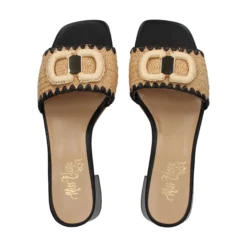 MISS ELASTIC Sandalias con tacón de Mujer 70090 72 CAMEL/NEGRO