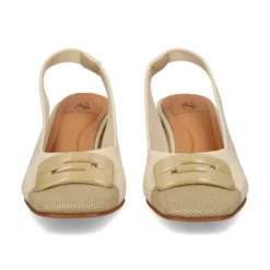 MISS ELASTIC Zapatos de tacón medio de Mujer 76404 3V CREMA/AVENA