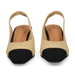 MISS ELASTIC Zapatos de tacón medio de Mujer 76702 72 CAMEL/NEGRO