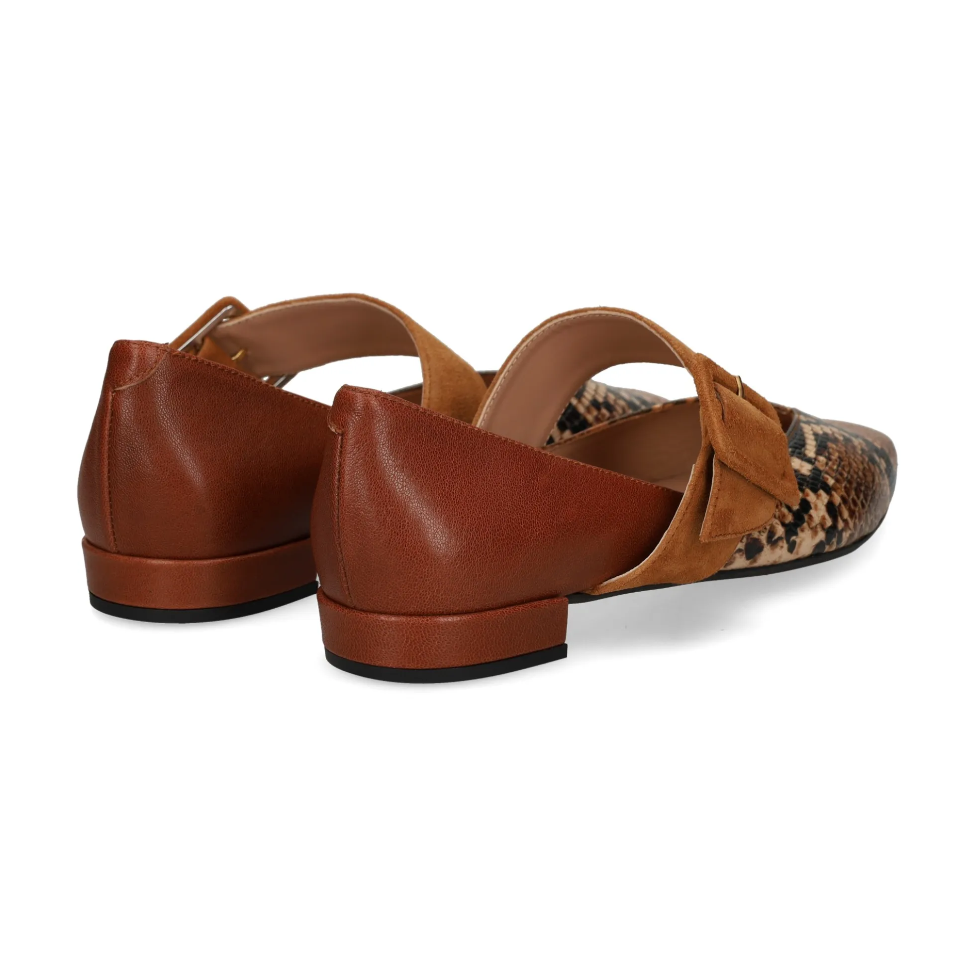 MIUXA Merceditas de Mujer ZABELA MARRON/COGNAC