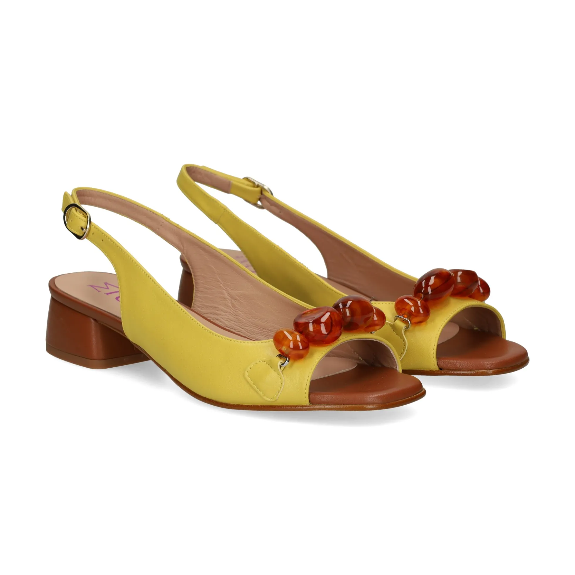 MIUXA Sandalias con tacón de Mujer VEROCA ENEA/BROWN
