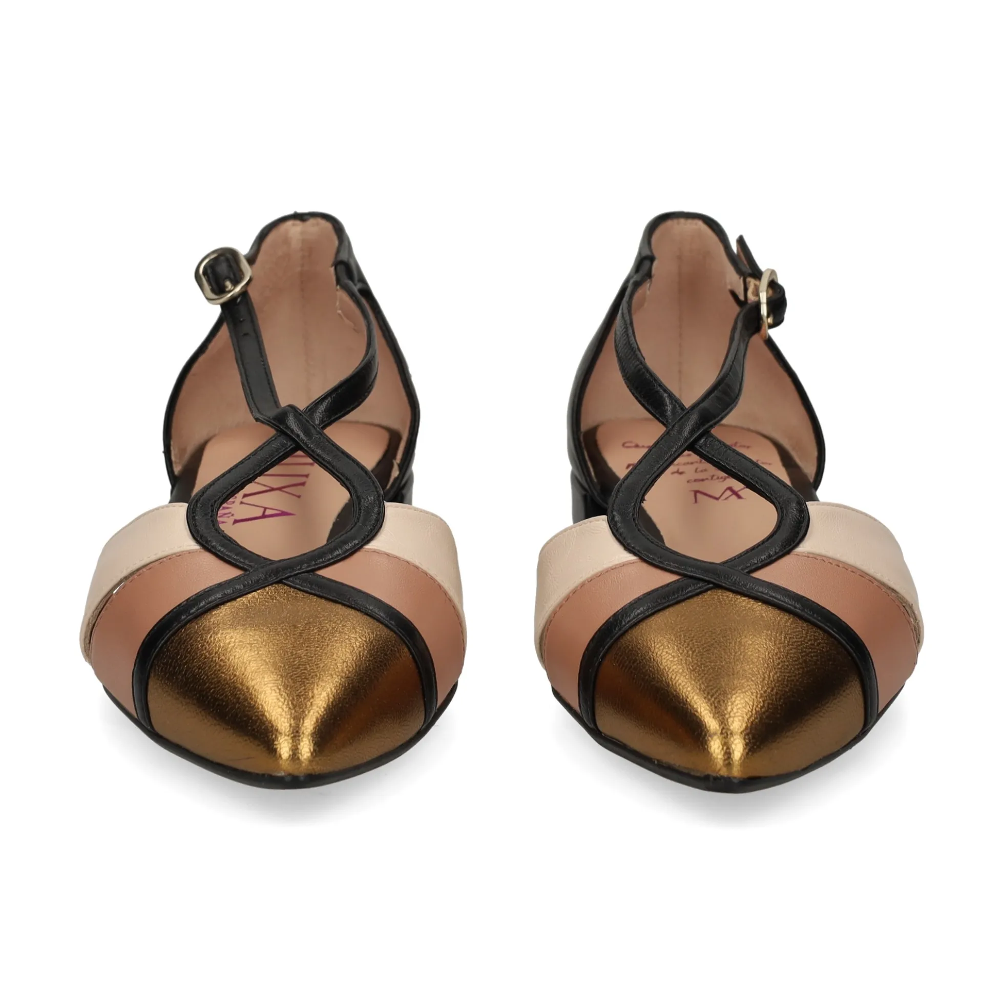 MIUXA Zapatos planos de Mujer ZANDY AFRO/LAP/NEGRO