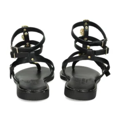 MYCONIAN Sandalias planas de Mujer 221082 NEGRO