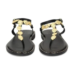 MYCONIAN Sandalias planas de Mujer 221582 NEGRO
