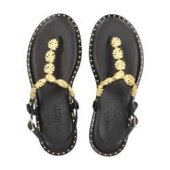 MYCONIAN Sandalias planas de Mujer 221582 NEGRO