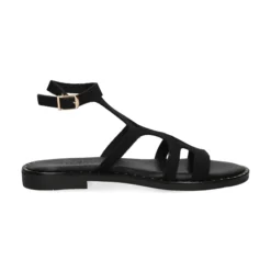 MYCONIAN Sandalias planas de Mujer 2133 NEGRO