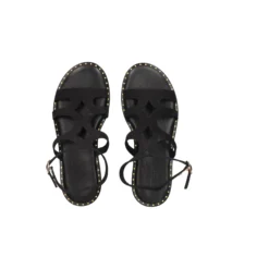 MYCONIAN Sandalias planas de Mujer 2133 NEGRO