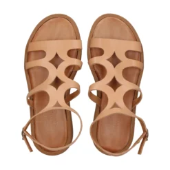 MYCONIAN Sandalias planas de Mujer 3133 CAMEL