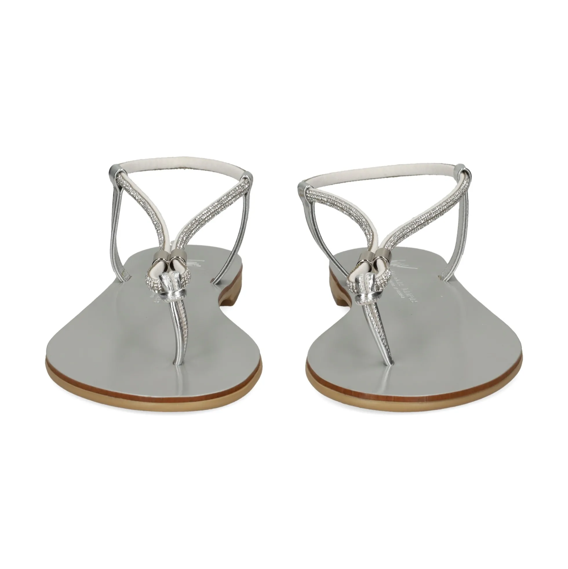 NICOLAS LAINAS Sandalias planas de Mujer 53-TCM SILVER