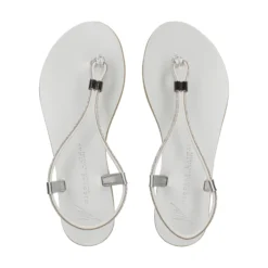 NICOLAS LAINAS Sandalias planas de Mujer 53-TCM SILVER