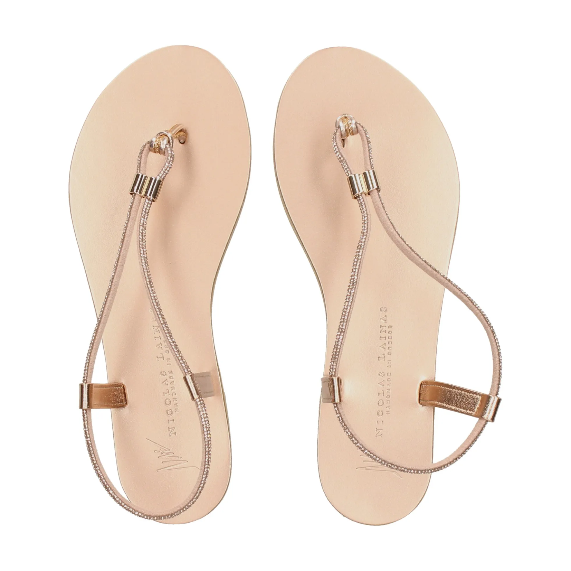 NICOLAS LAINAS Sandalias planas de Mujer 53-TCM COBRE