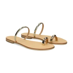 NICOLAS LAINAS Sandalias planas de Mujer 313L-T GOLD