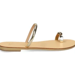 NICOLAS LAINAS Sandalias planas de Mujer 313L-T GOLD