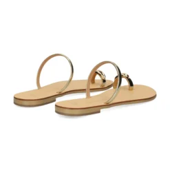 NICOLAS LAINAS Sandalias planas de Mujer 313L-T GOLD