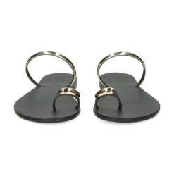 NICOLAS LAINAS Sandalias planas de Mujer 313L-T BLACK GOLD