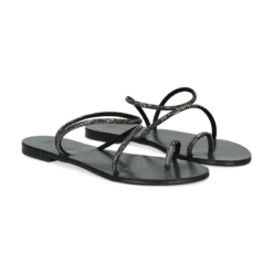NICOLAS LAINAS Sandalias planas de Mujer 63-TCM GRAFITO