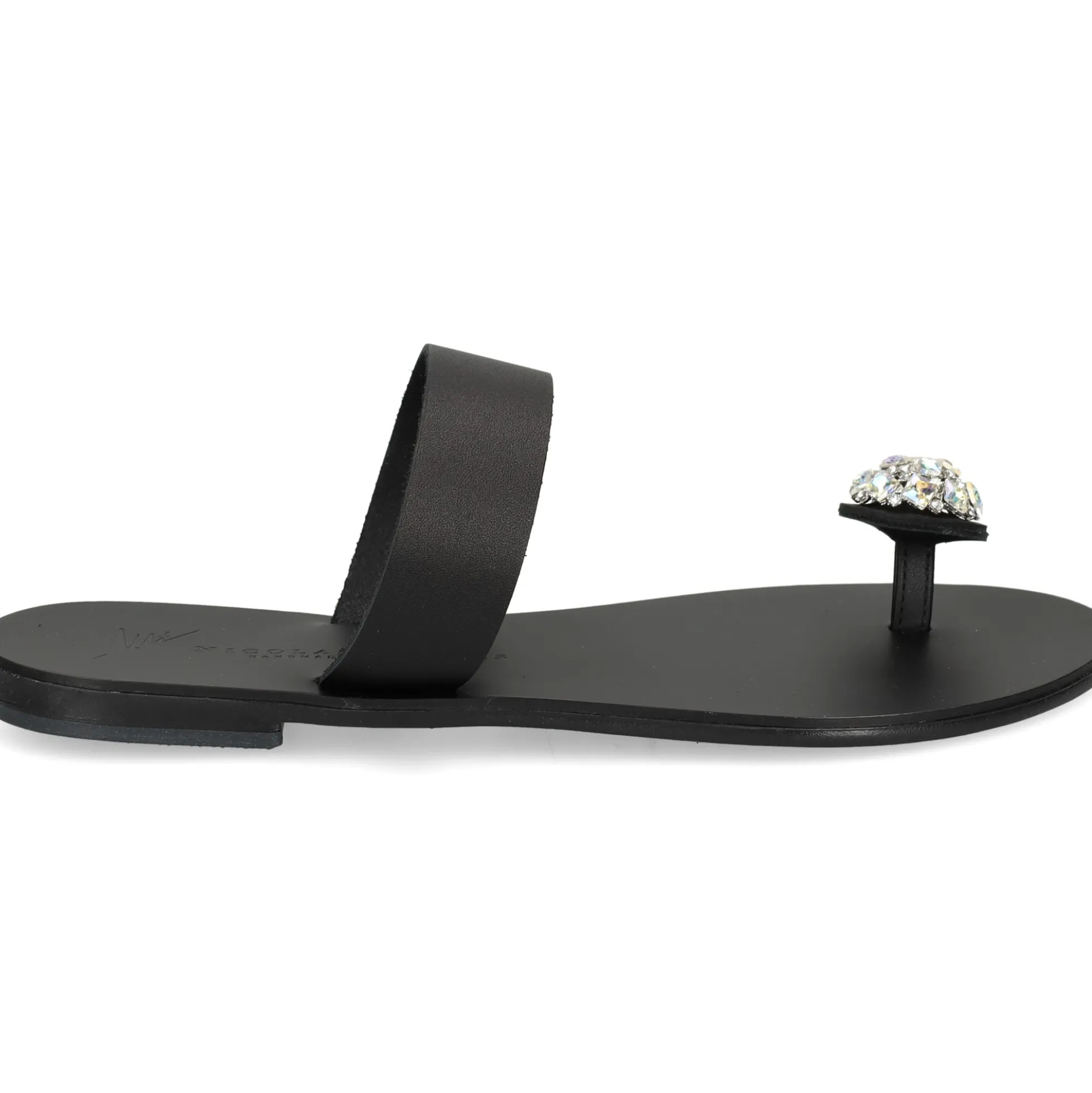 NICOLAS LAINAS Sandalias planas de Mujer 243-B NEGRO