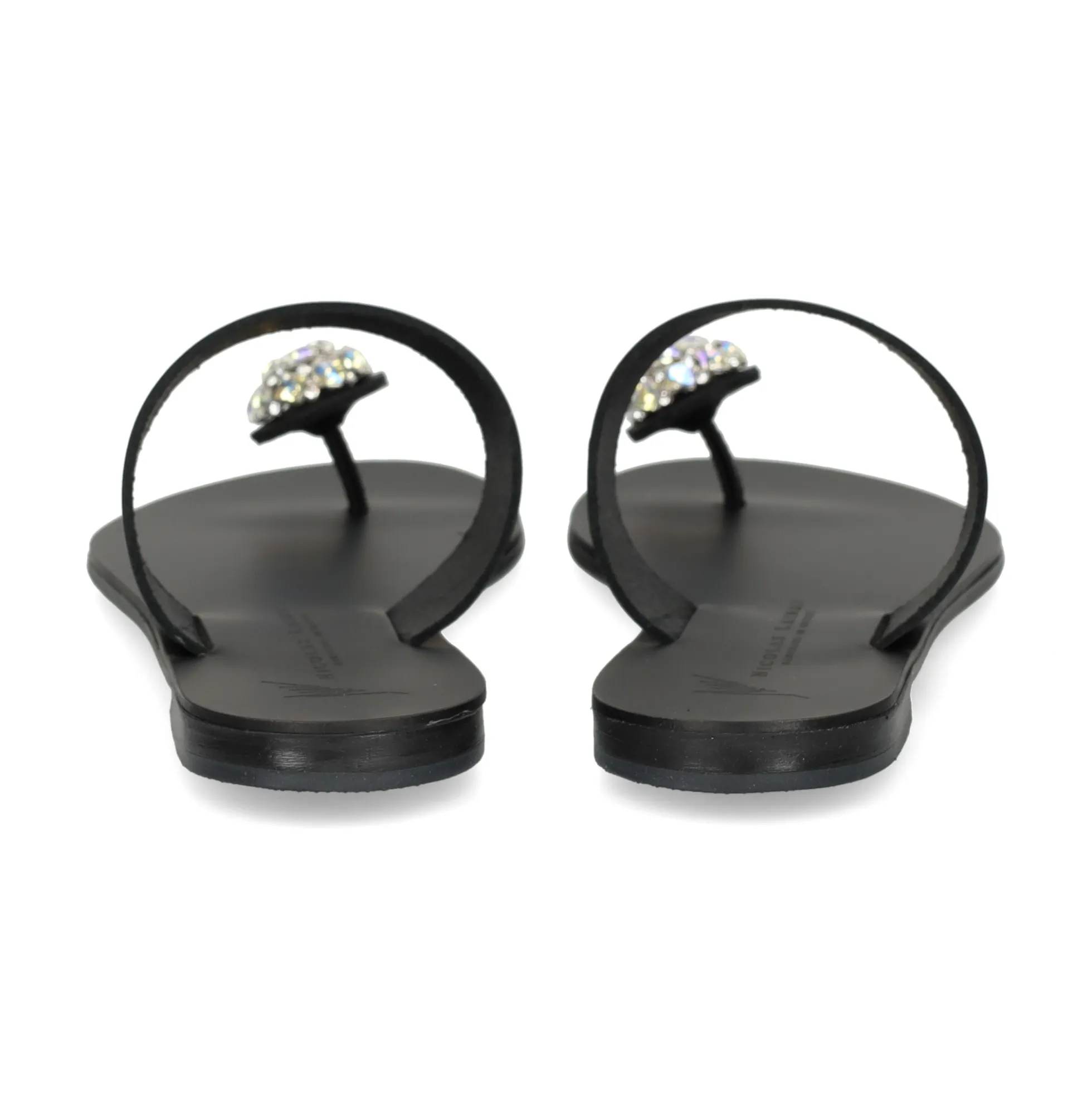 NICOLAS LAINAS Sandalias planas de Mujer 243-B NEGRO
