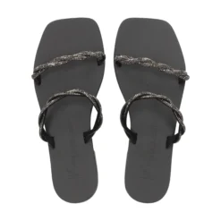 NICOLAS LAINAS Sandalias planas de Mujer Q43-TC NEGRO