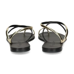 NICOLAS LAINAS Sandalias planas de Mujer 963-T GOLD BLACK