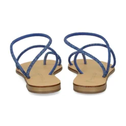 NICOLAS LAINAS Sandalias planas de Mujer 63-TC AZUL