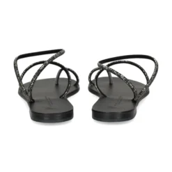 NICOLAS LAINAS Sandalias planas de Mujer 63-TC NEGRO