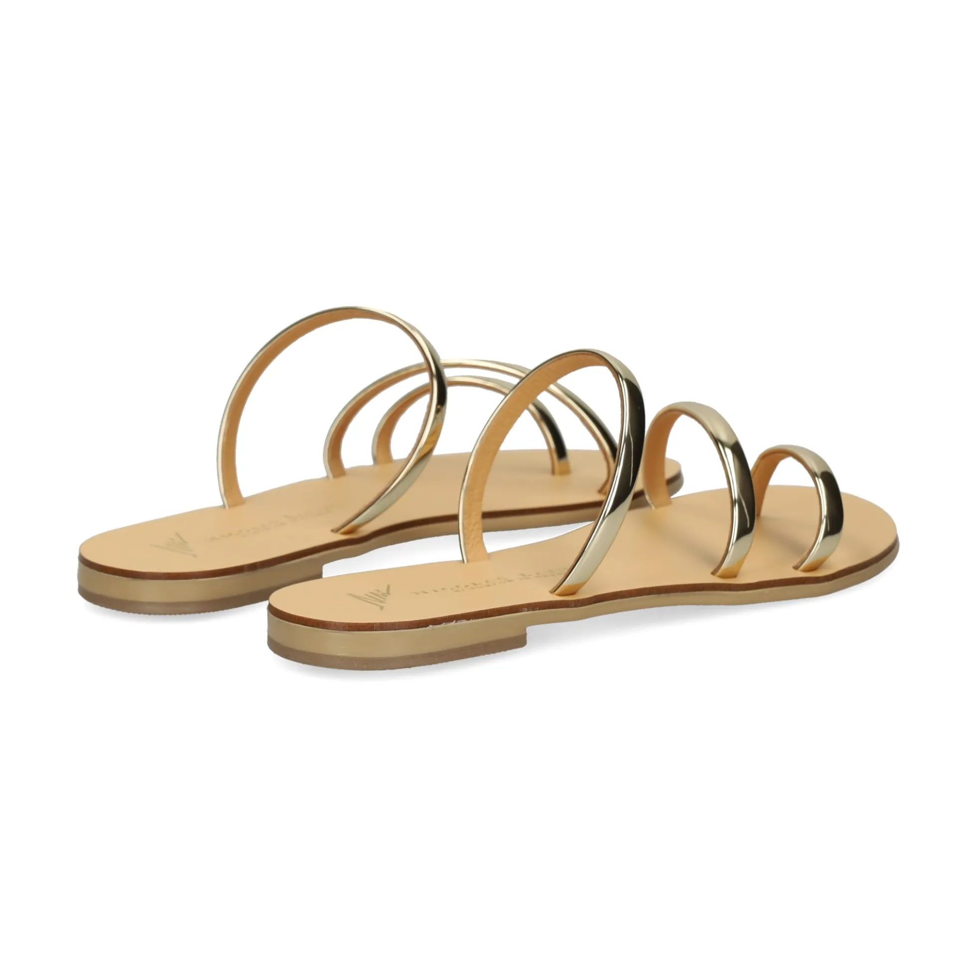 NICOLAS LAINAS Sandalias planas de Mujer 27-T ORO