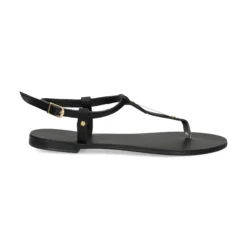 NICOLAS LAINAS Sandalias planas de Mujer 252 NEGRO