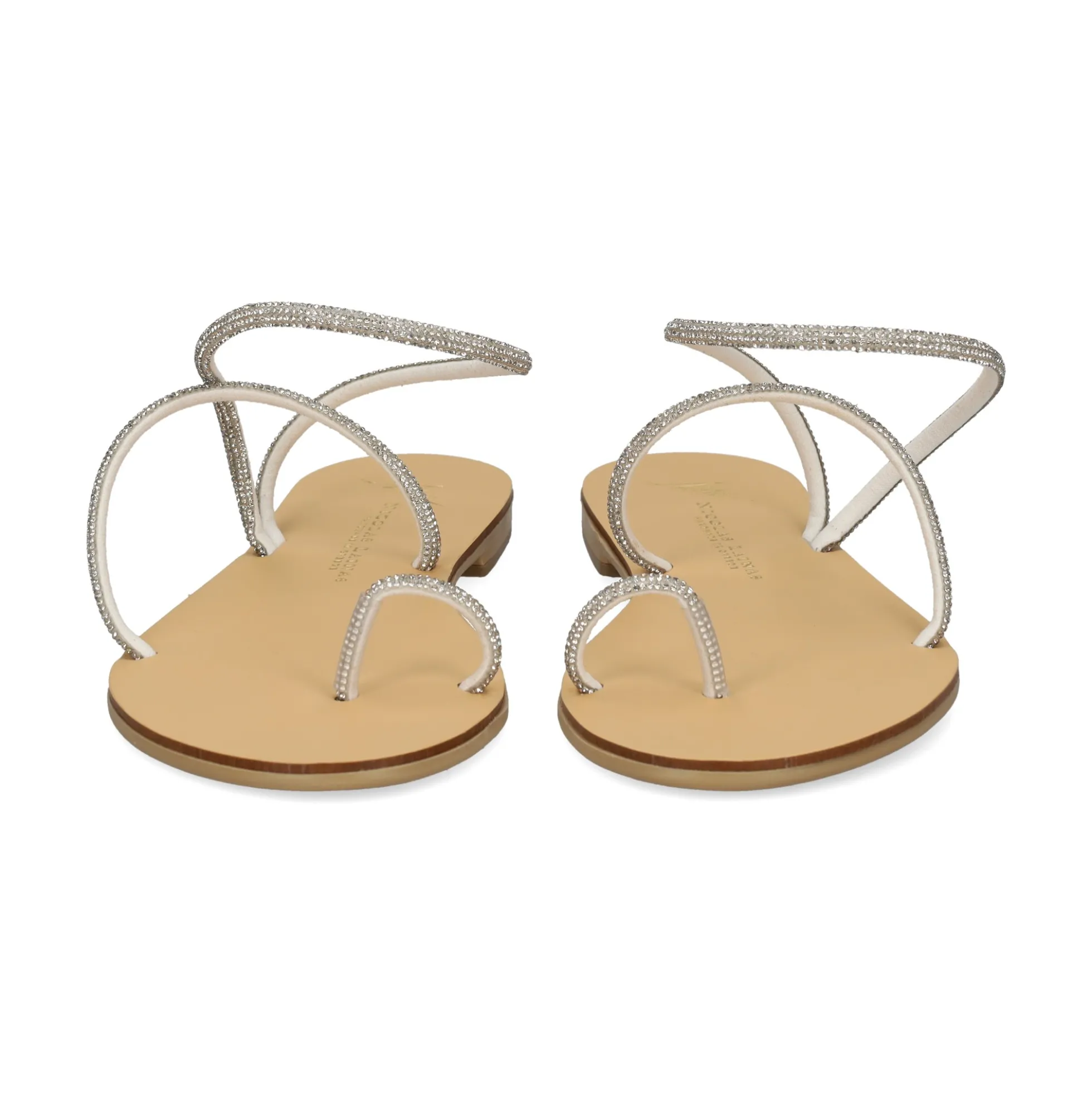 NICOLAS LAINAS Sandalias planas de Mujer 63-TC BLANCO