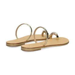 NICOLAS LAINAS Sandalias planas de Mujer 243-T ORO