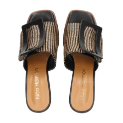 NOA HARMON Sandalias con plataforma de Mujer 008968-0067 NEGRO-CUERO