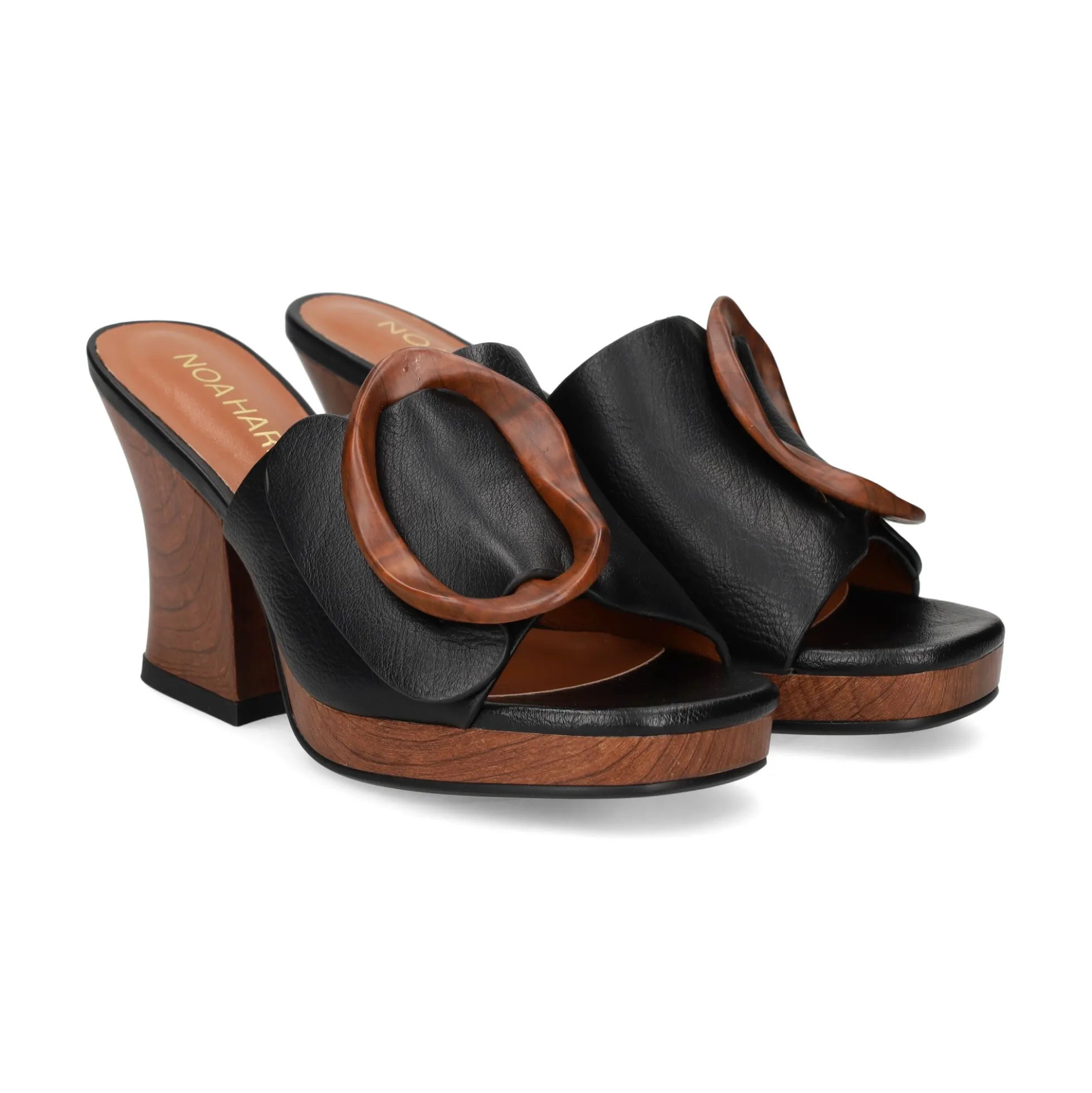 NOA HARMON Sandalias con plataforma de Mujer 009662-0006 NEGRO