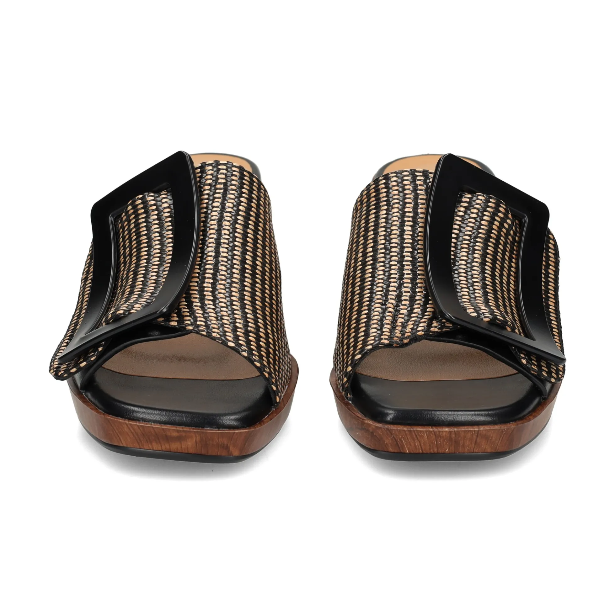 NOA HARMON Sandalias con plataforma de Mujer 009262-0067 NEGRO-CUERO