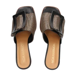 NOA HARMON Sandalias con plataforma de Mujer 009262-0067 NEGRO-CUERO