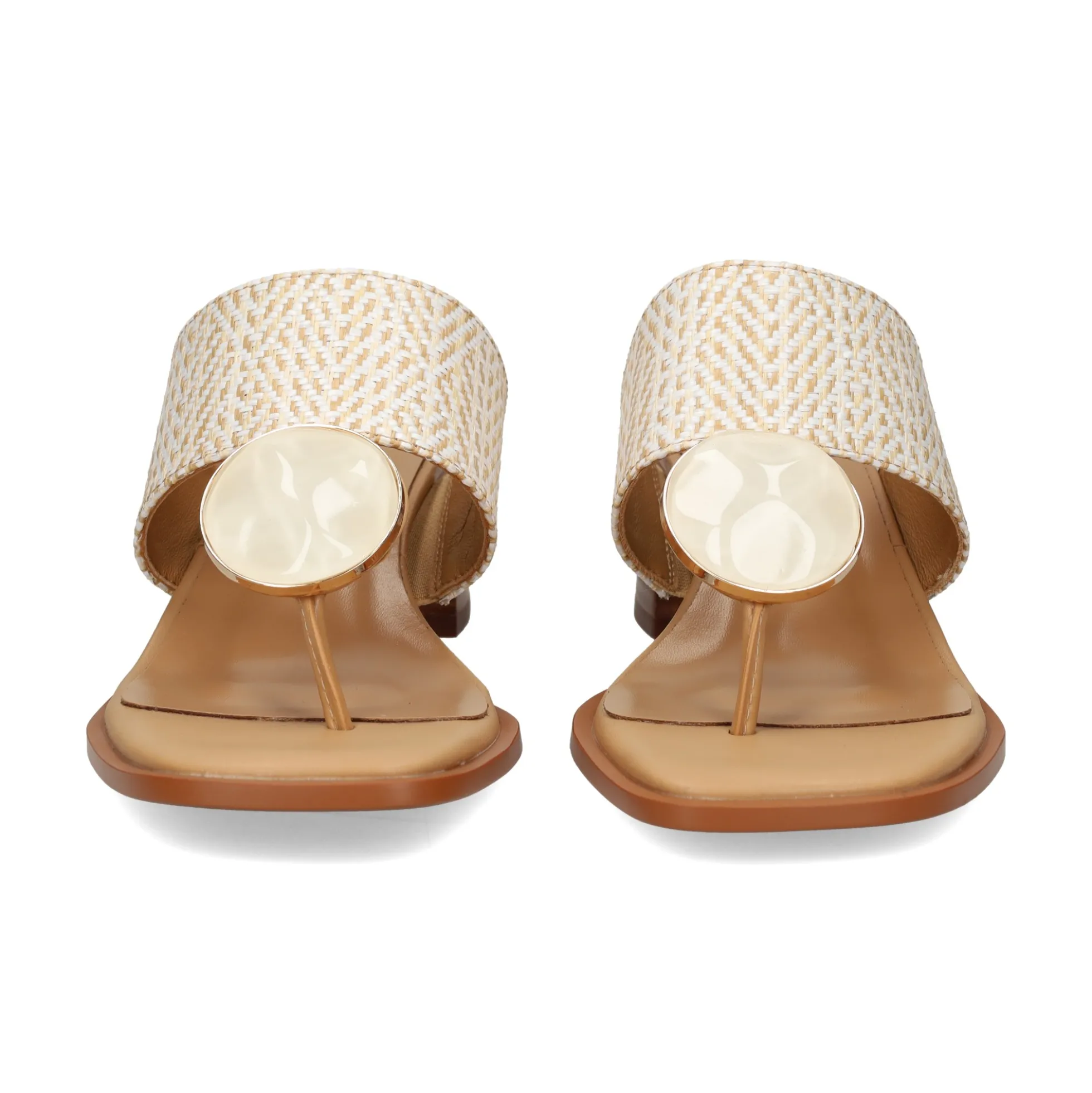 NOA HARMON Sandalias con tacón de Mujer 009227-0M00 MULTI BLANCO
