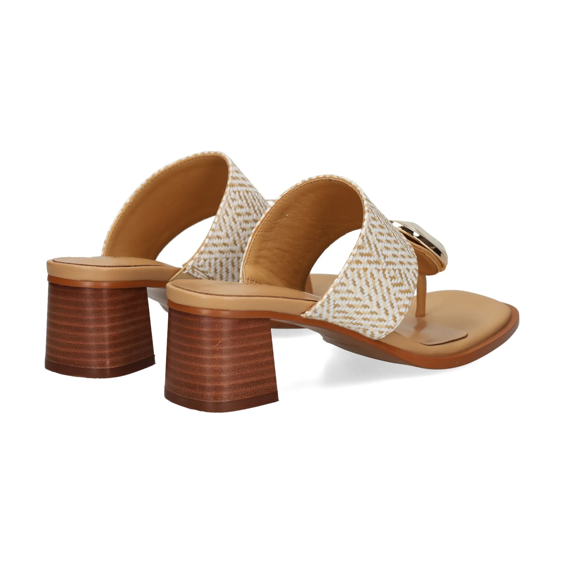 NOA HARMON Sandalias con tacón de Mujer 009227-0M00 MULTI BLANCO