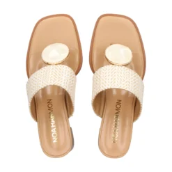 NOA HARMON Sandalias con tacón de Mujer 009227-0M00 MULTI BLANCO