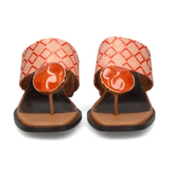 NOA HARMON Sandalias con tacón de Mujer 009227-0005 NARANJA