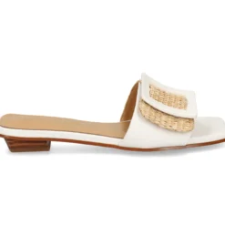 NOA HARMON Sandalias planas de Mujer 009232-0M00 BLANCO