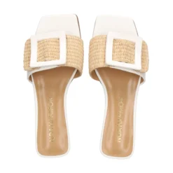 NOA HARMON Sandalias planas de Mujer 009232-0M00 BLANCO