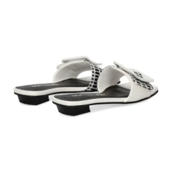 NOA HARMON Sandalias planas de Mujer 008967-0060 NEGRO-BLANCO