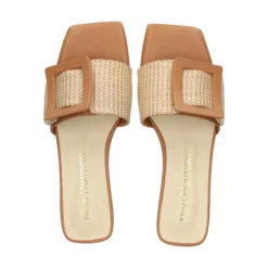 NOA HARMON Sandalias planas de Mujer 008967-0M07 MULTICOLOR CUER